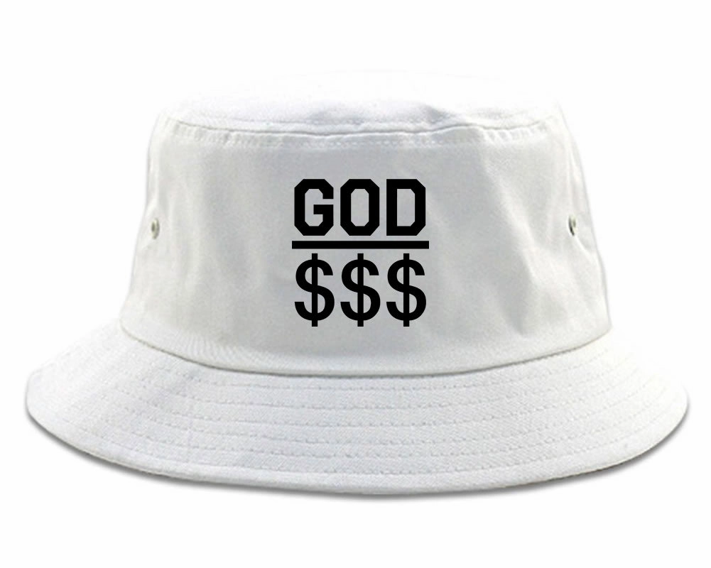 God Over Money Mens Bucket Hat