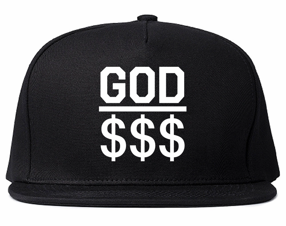 God Over Money Mens Snapback Hat