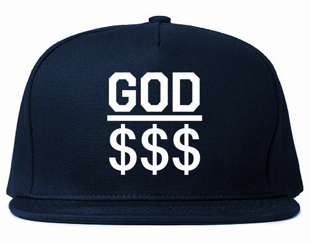 God Over Money Mens Snapback Hat