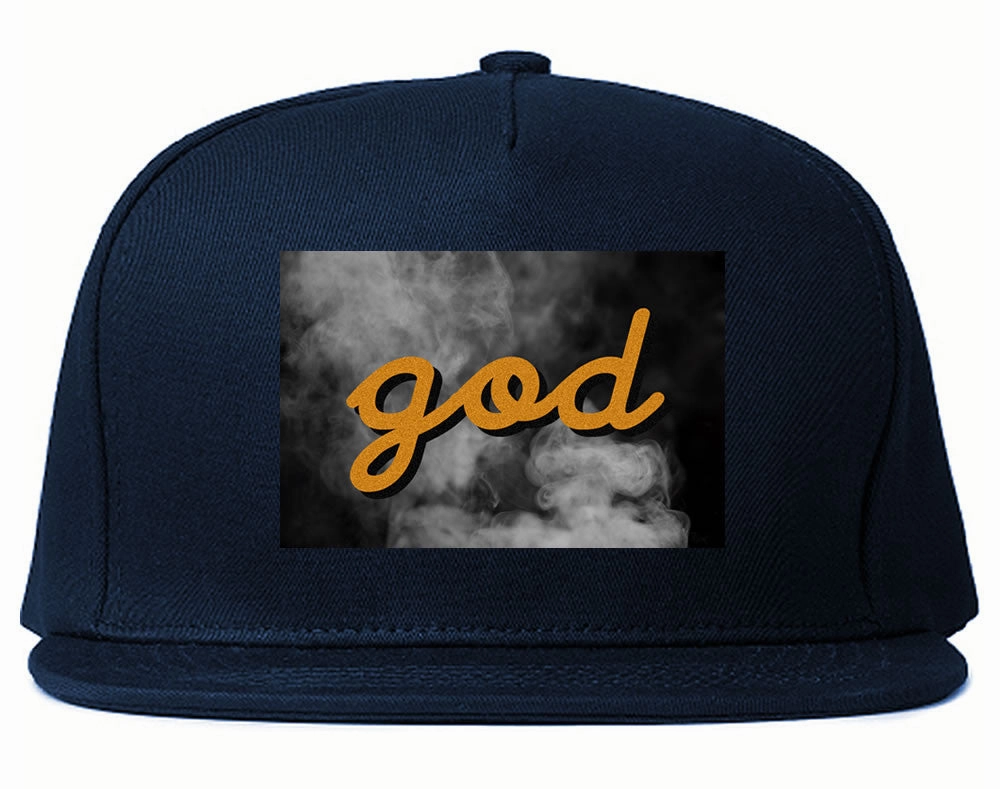 God Up In Smoke Puff Goth Dark Snapback Hat