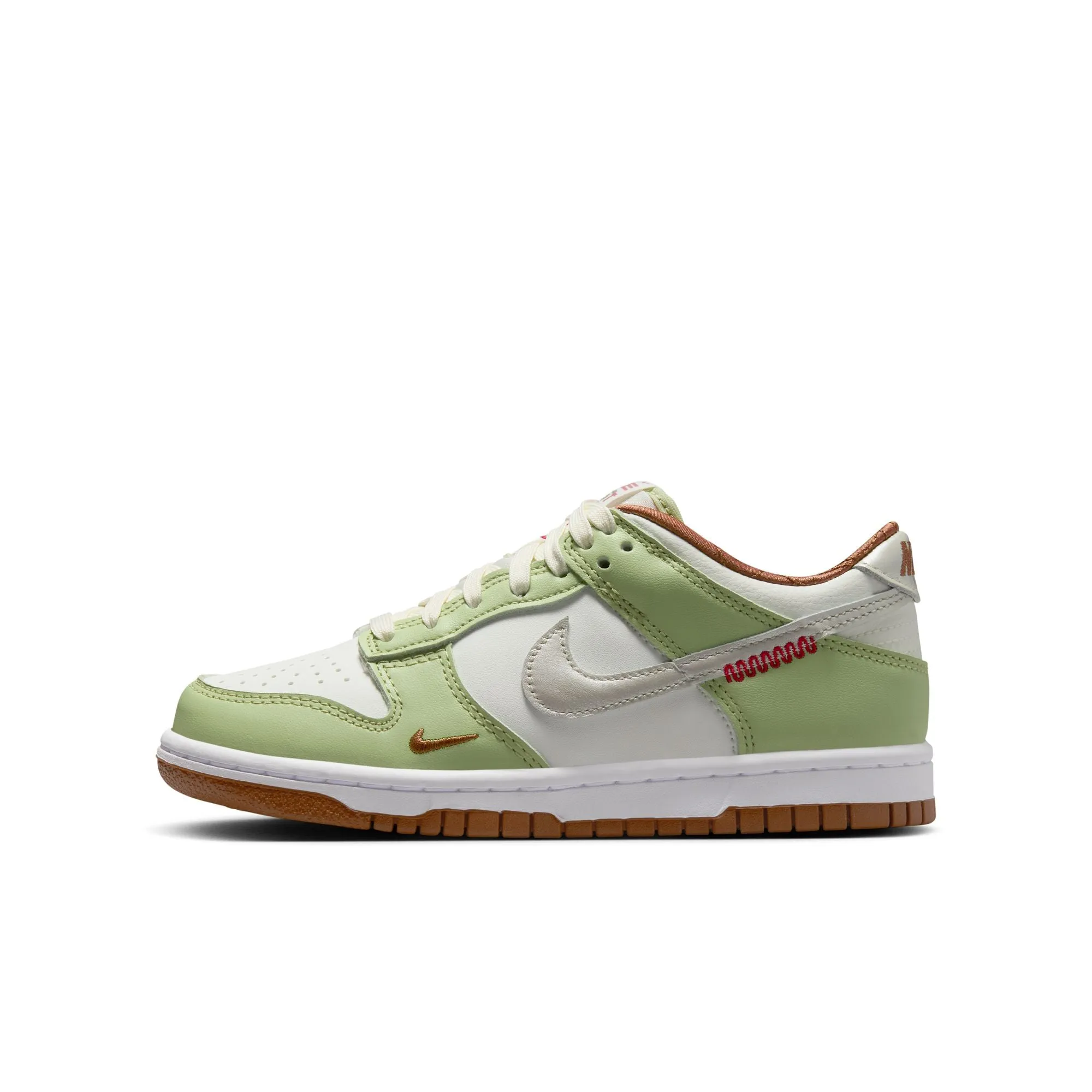 Nike Dunk Low Grundschule Segel/hell Knochenweiß-Oliver Aura HV6001-101