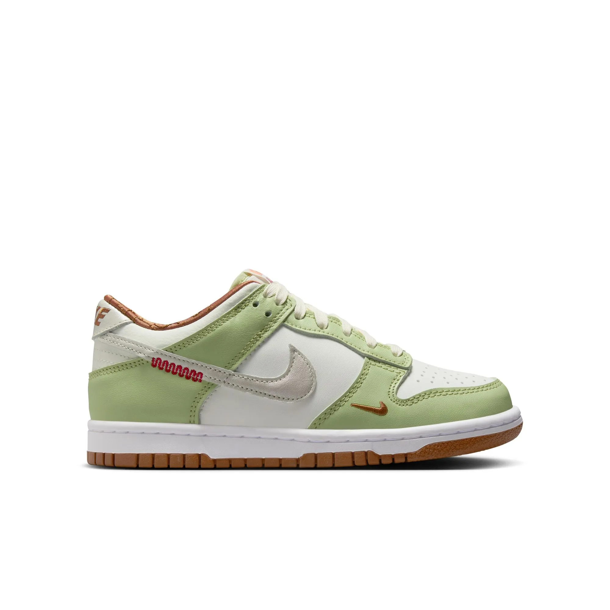 Nike Dunk Low Grundschule Segel/hell Knochenweiß-Oliver Aura HV6001-101