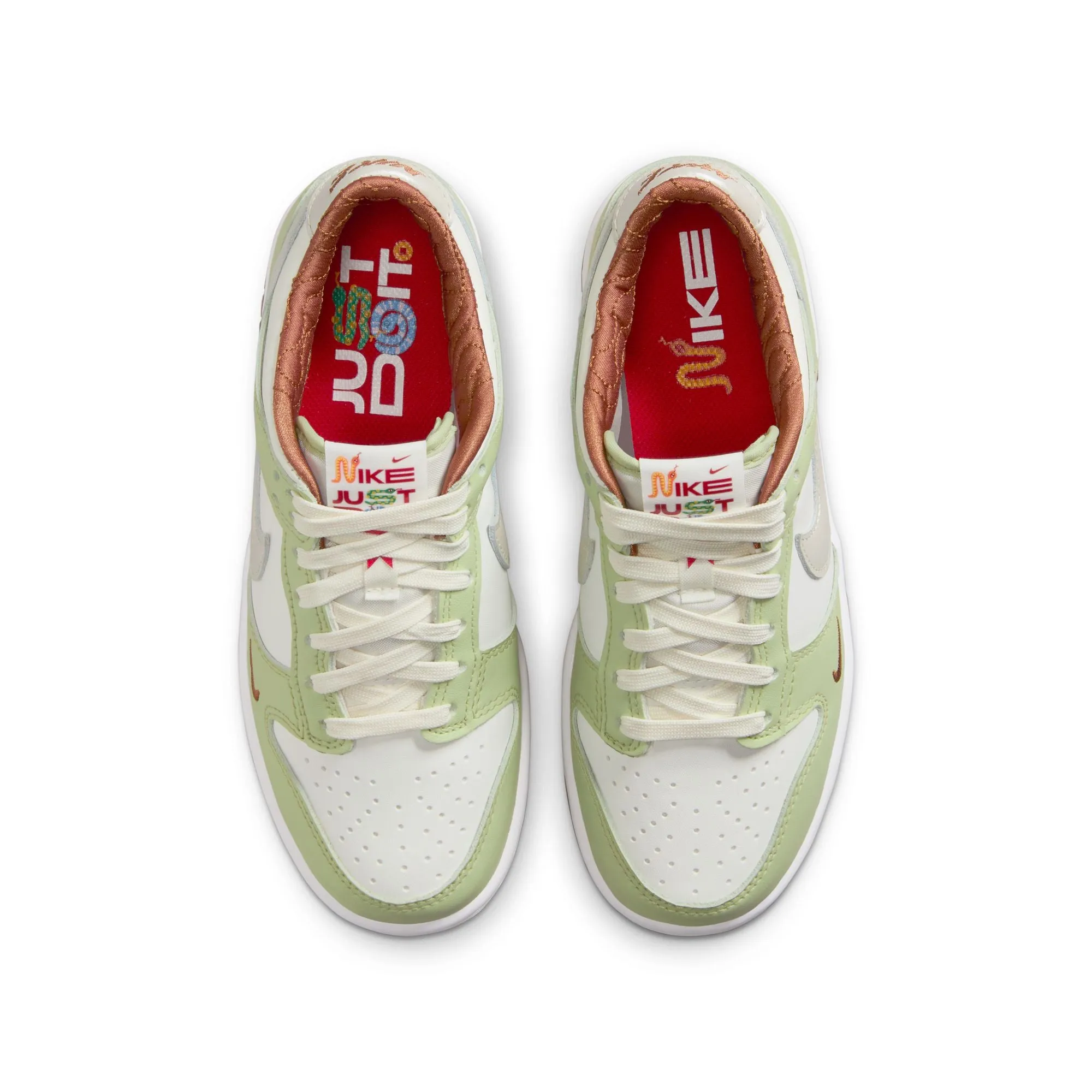 Nike Dunk Low Grundschule Segel/hell Knochenweiß-Oliver Aura HV6001-101