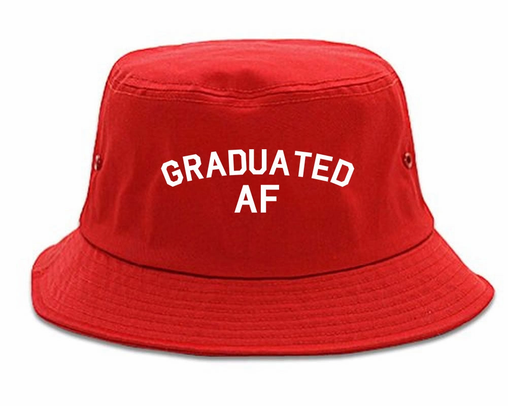 Graduated AF Funny Graduation Mens Bucket Hat
