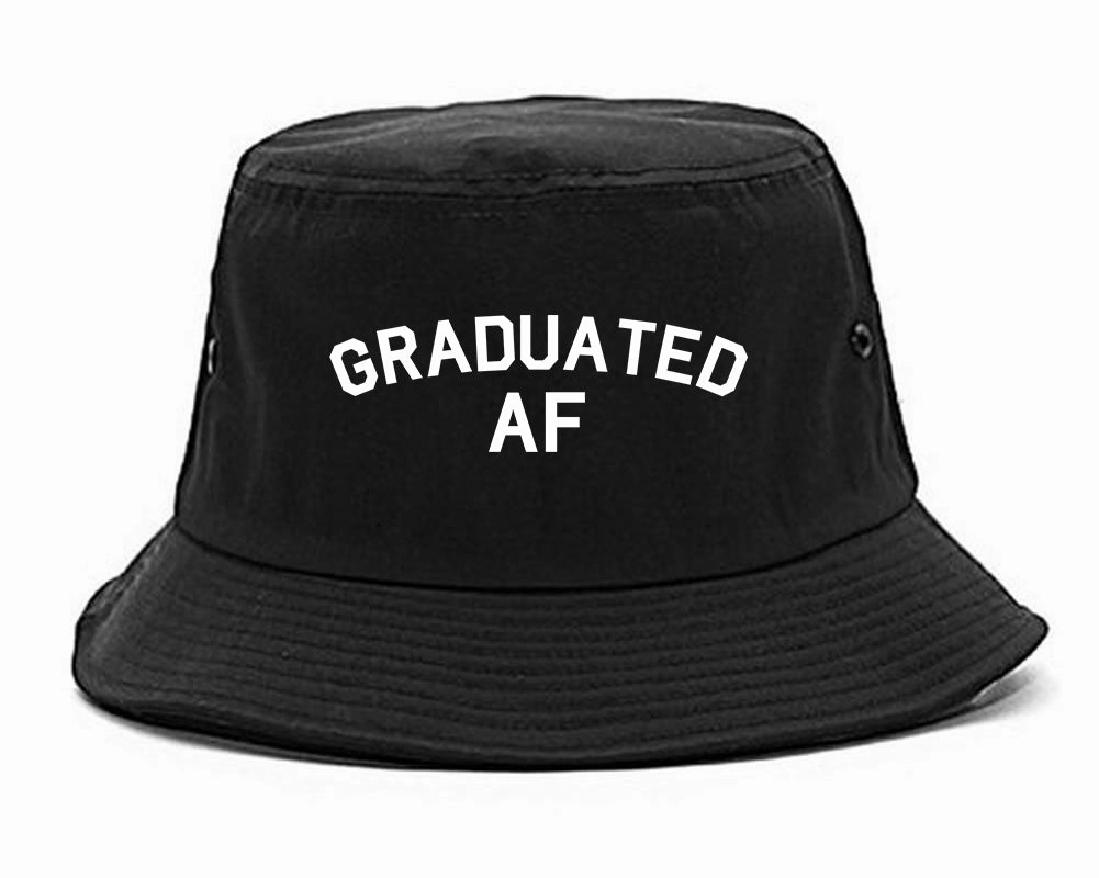 Graduated AF Funny Graduation Mens Bucket Hat
