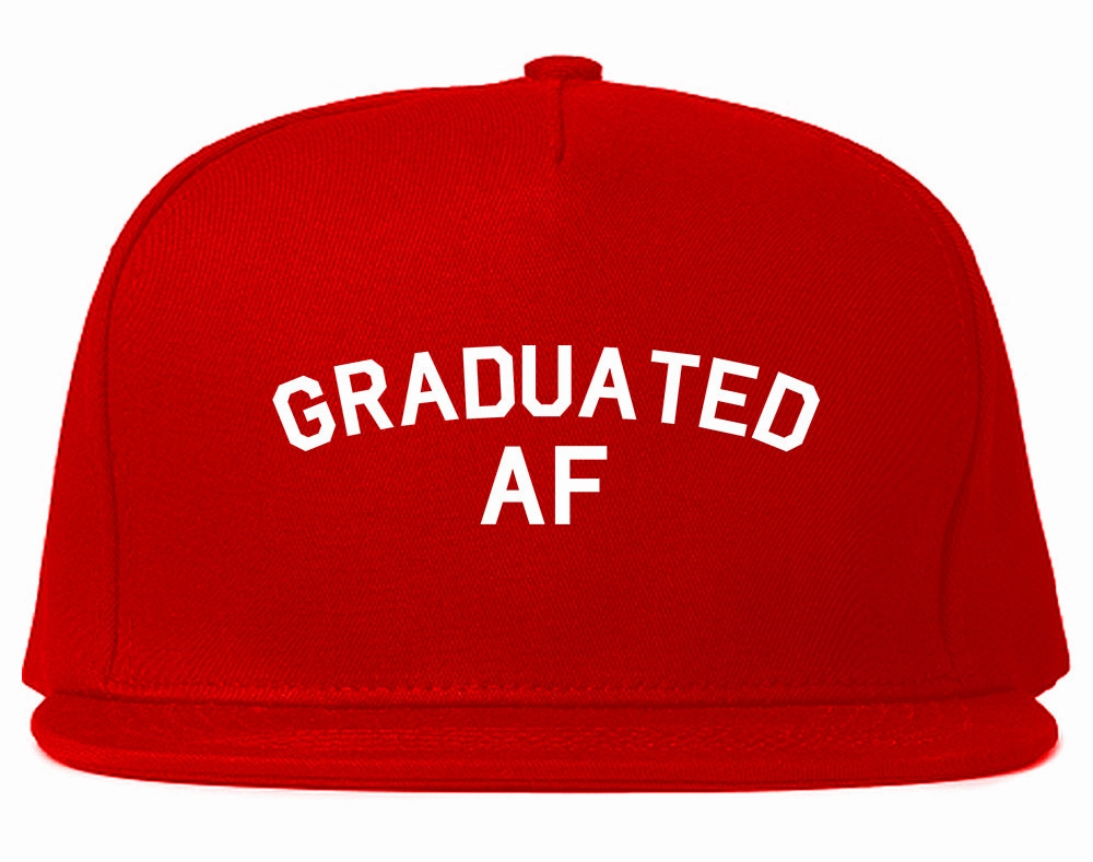 Graduated AF Funny Graduation Mens Snapback Hat