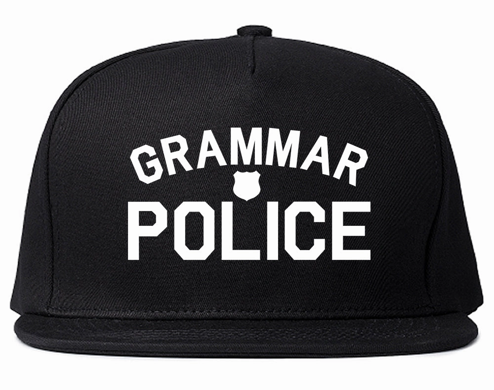 Grammar Police Gag Mens Snapback Hat