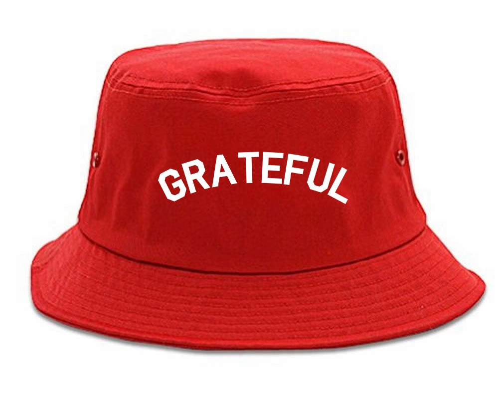Grateful Thankful Mens Bucket Hat