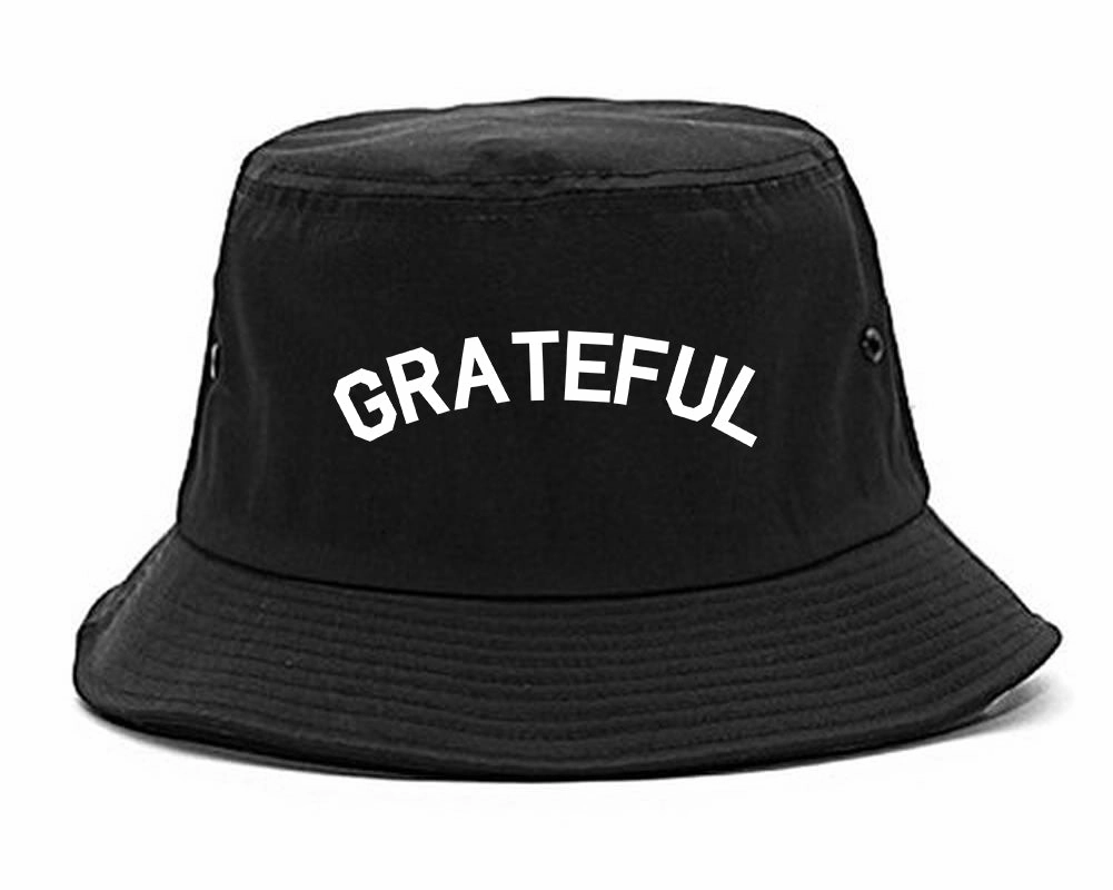 Grateful Thankful Mens Bucket Hat