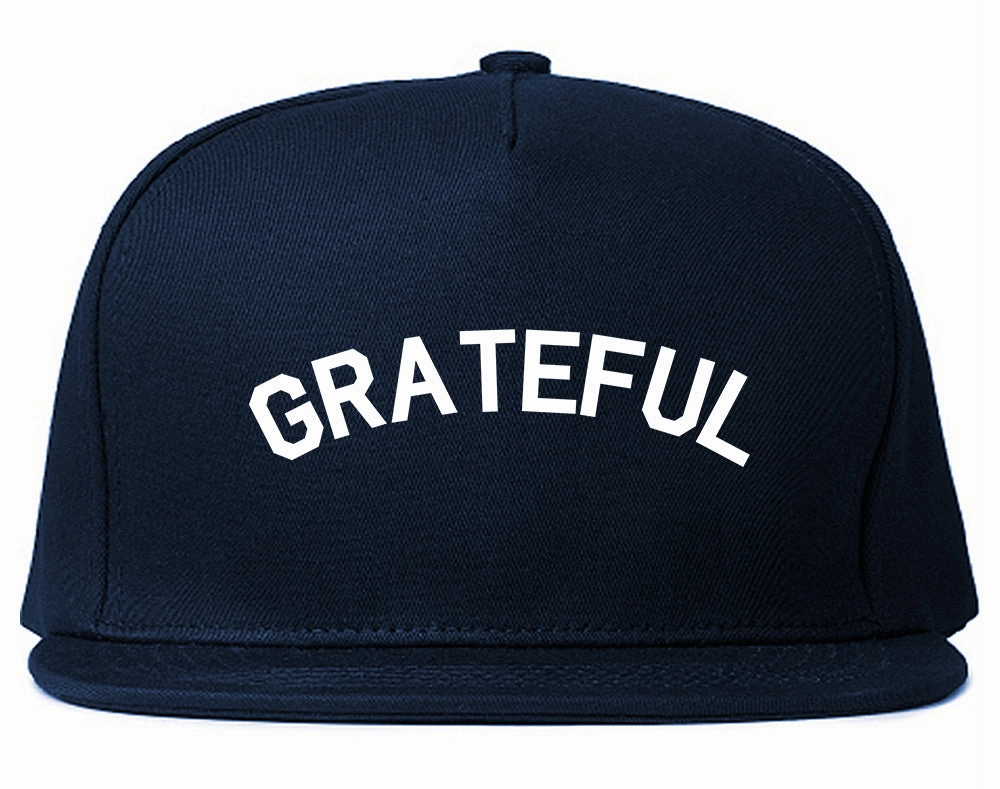 Grateful Thankful Mens Snapback Hat