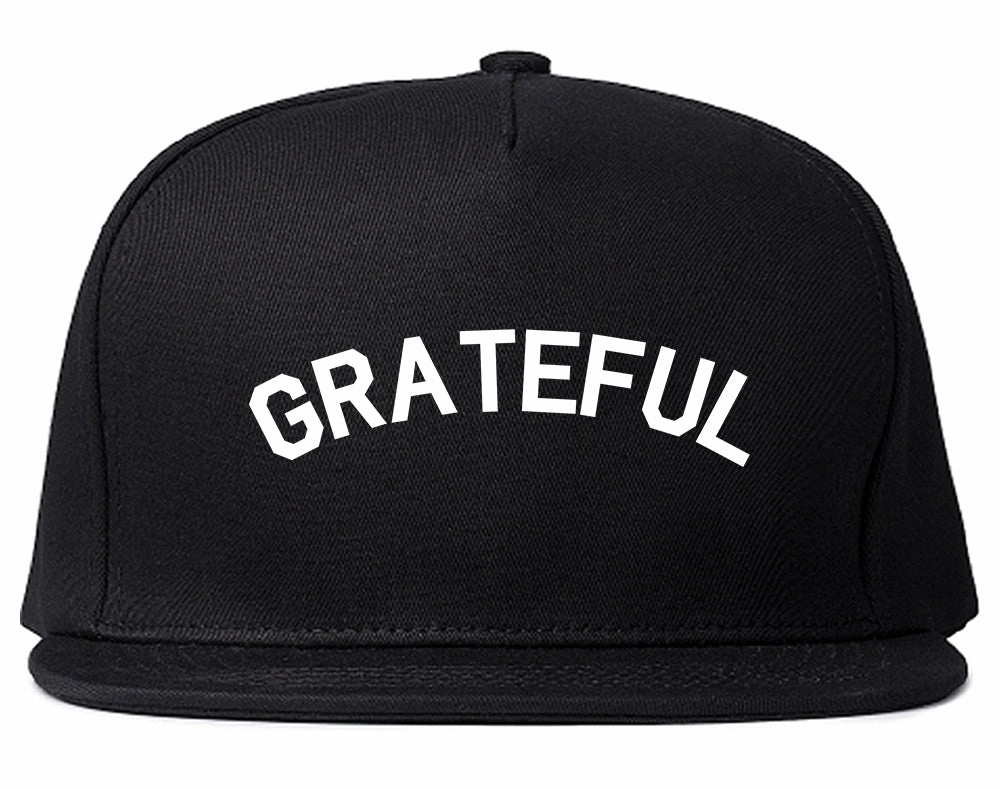 Grateful Thankful Mens Snapback Hat