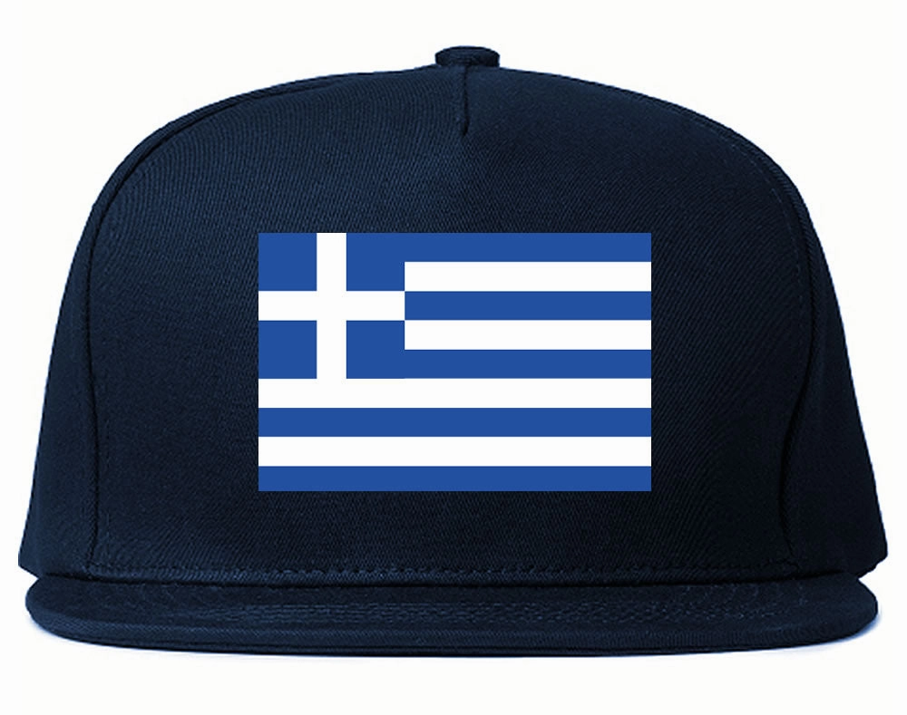 Greece Flag Country Printed Snapback Hat Cap