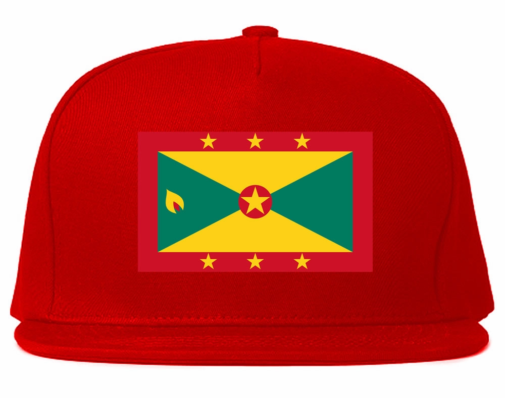 Grenada Flag Country Printed Snapback Hat Cap