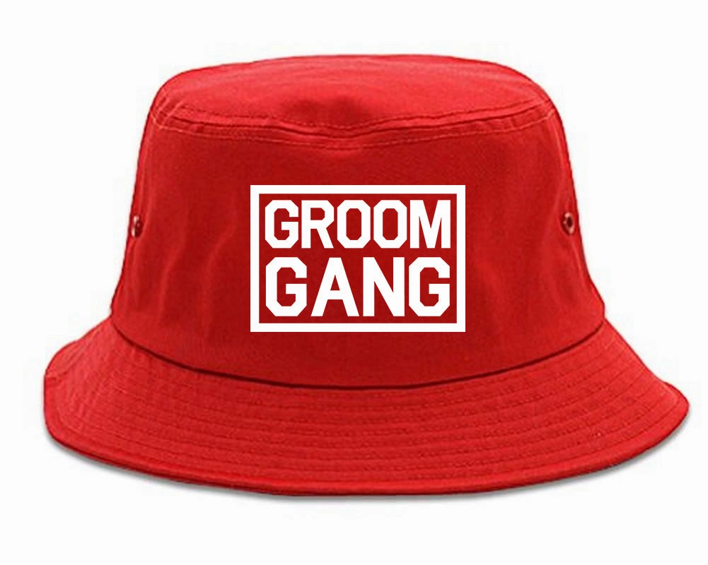 Groom Gang Bachelor Party Mens Bucket Hat