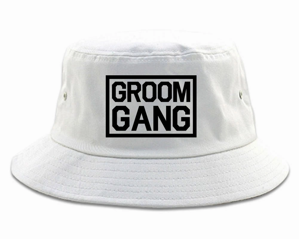 Groom Gang Bachelor Party Mens Bucket Hat