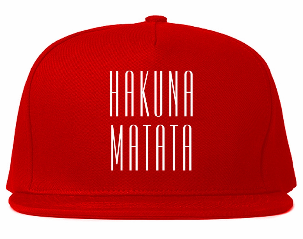 Hakuna Matata No Worries Mens Snapback Hat