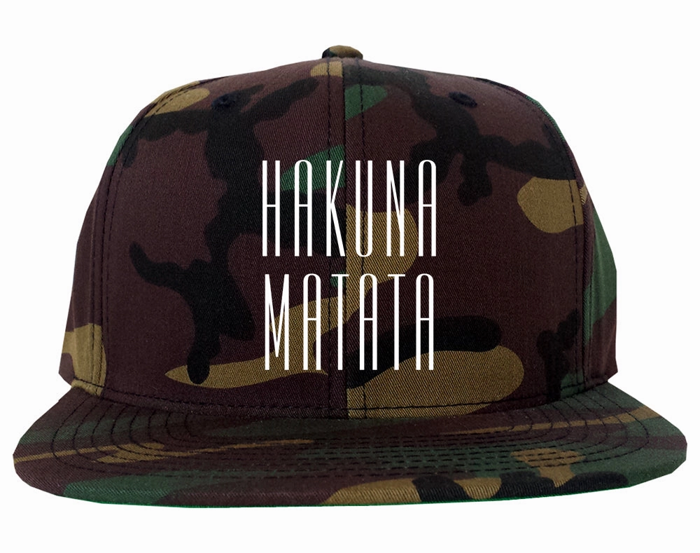 Hakuna Matata No Worries Mens Snapback Hat