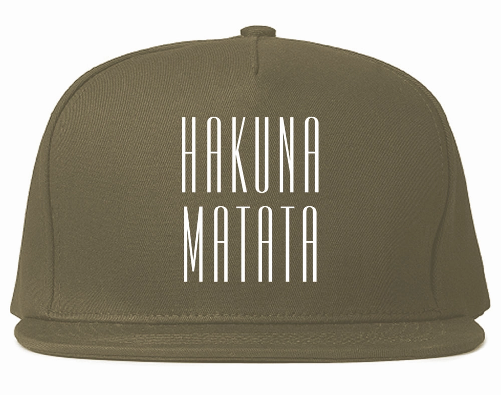 Hakuna Matata No Worries Mens Snapback Hat