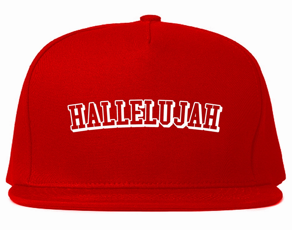 Hallelujah Praise The Lord Mens Snapback Hat
