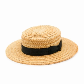 HANAMUGI BOATER spring-straw-hat