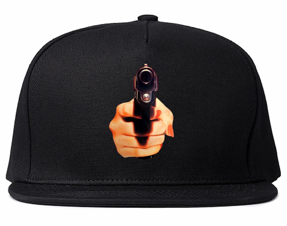 Hand Gun Women Girls Sexy Snapback Hat