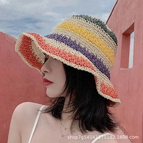 Handmade Foldable Crochet Sun Hat spring-straw-hat