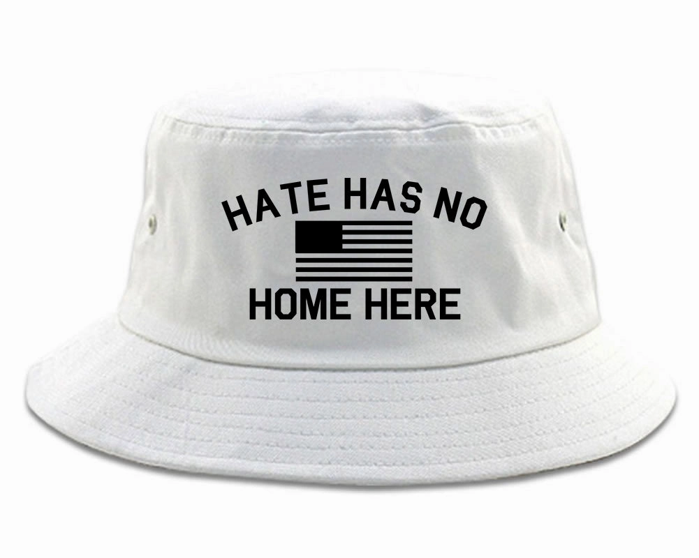 Hate Has No Home Here America Flag Mens Bucket Hat