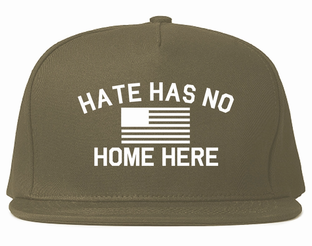 Hate Has No Home Here America Flag Mens Snapback Hat