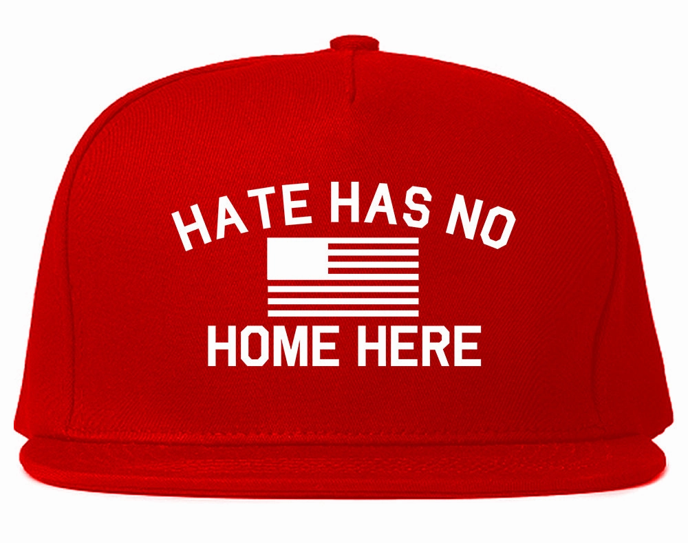 Hate Has No Home Here America Flag Mens Snapback Hat