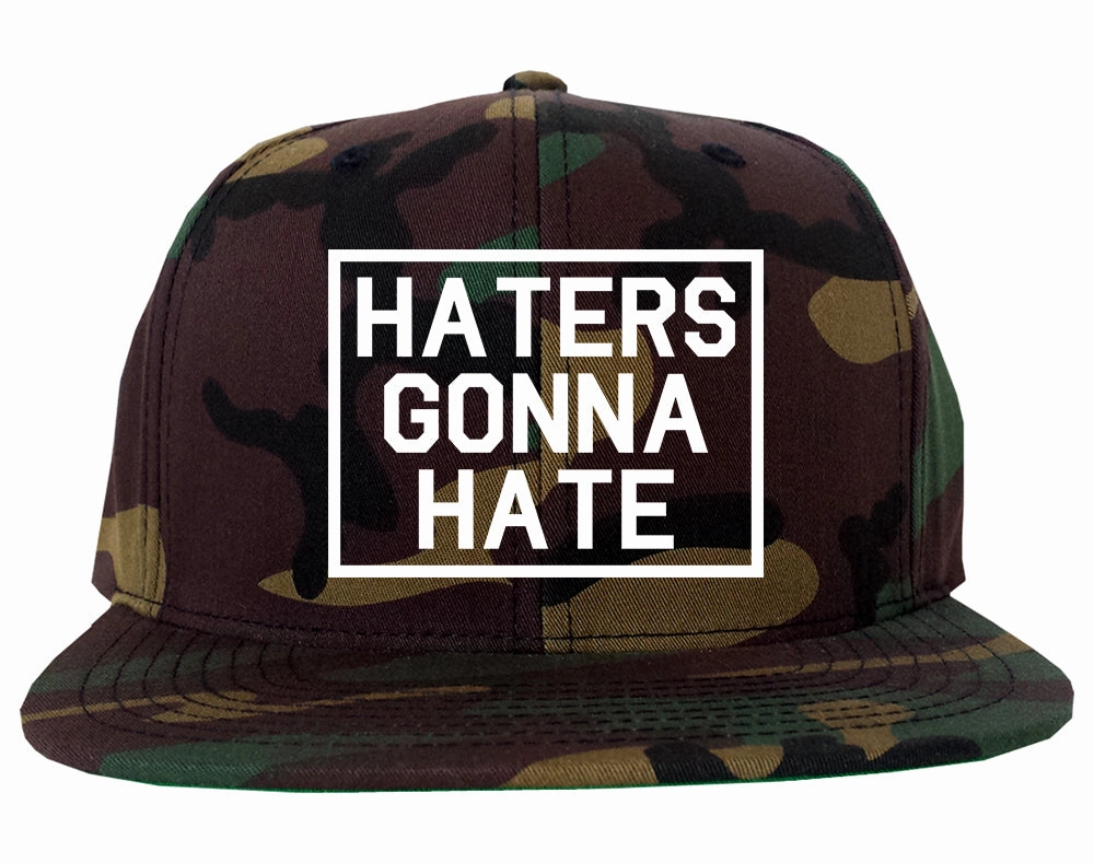 Haters Gonna Hate Mens Snapback Hat