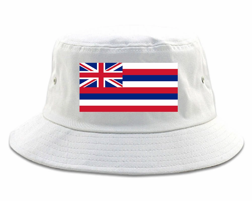Hawaii State Flag HI Chest Mens Bucket Hat