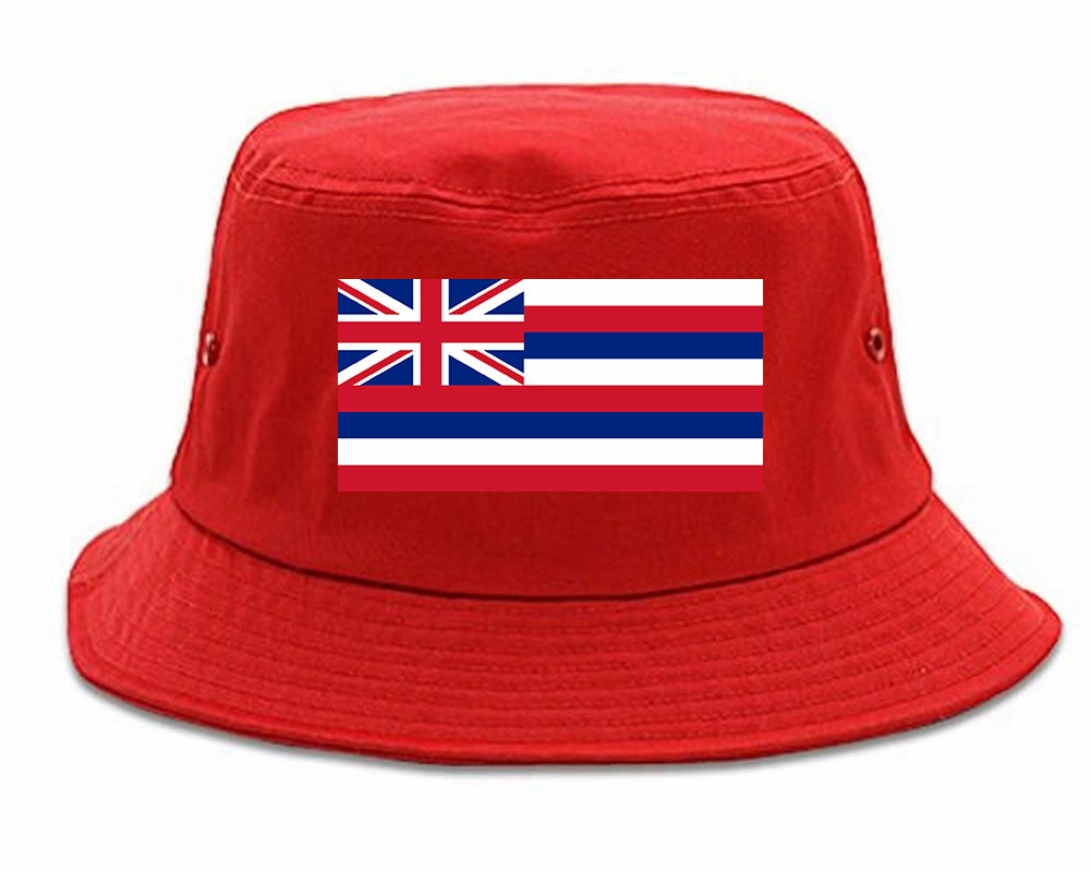 Hawaii State Flag HI Chest Mens Bucket Hat