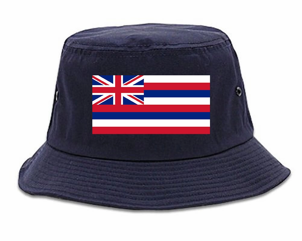 Hawaii State Flag HI Chest Mens Bucket Hat