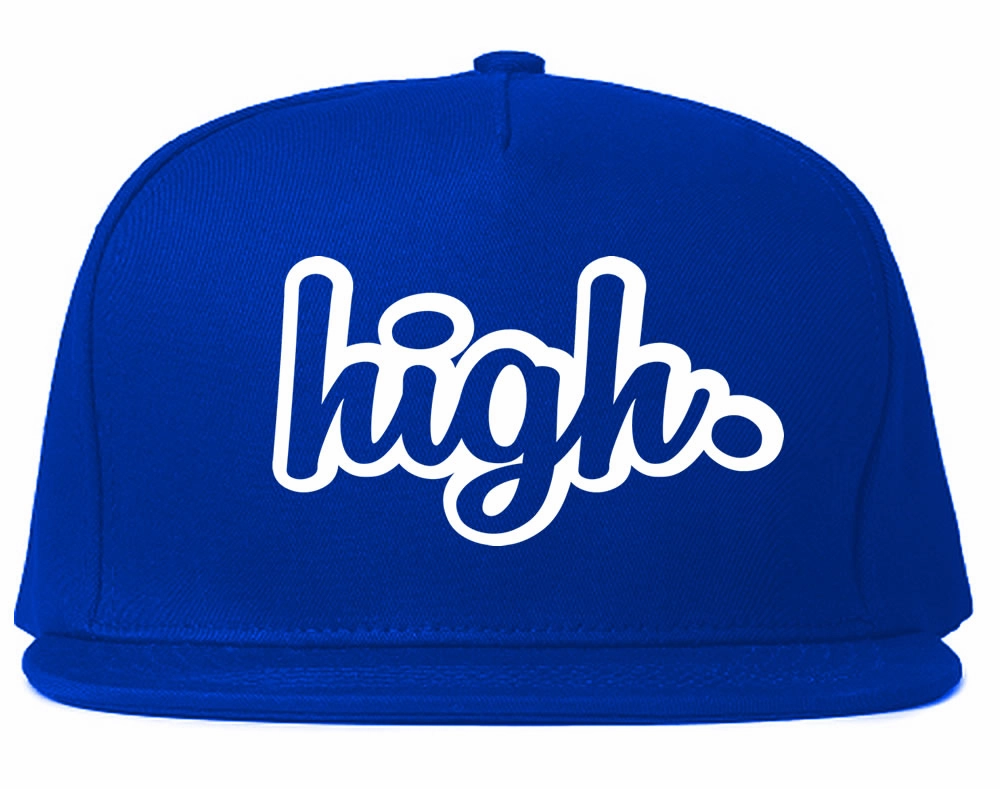 High Outline Weed Snapback Hat