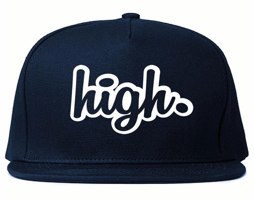 High Outline Weed Snapback Hat