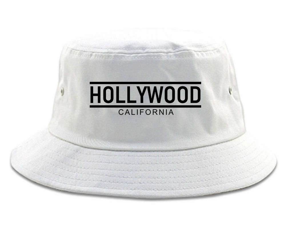 Hollywood California City Lines Mens Bucket Hat