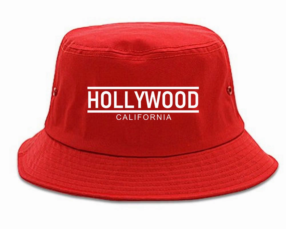 Hollywood California City Lines Mens Bucket Hat