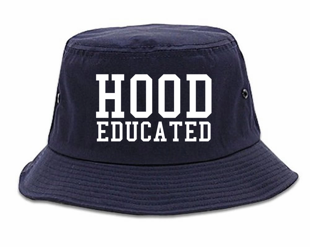 Hood Educated Funny College Mens Bucket Hat