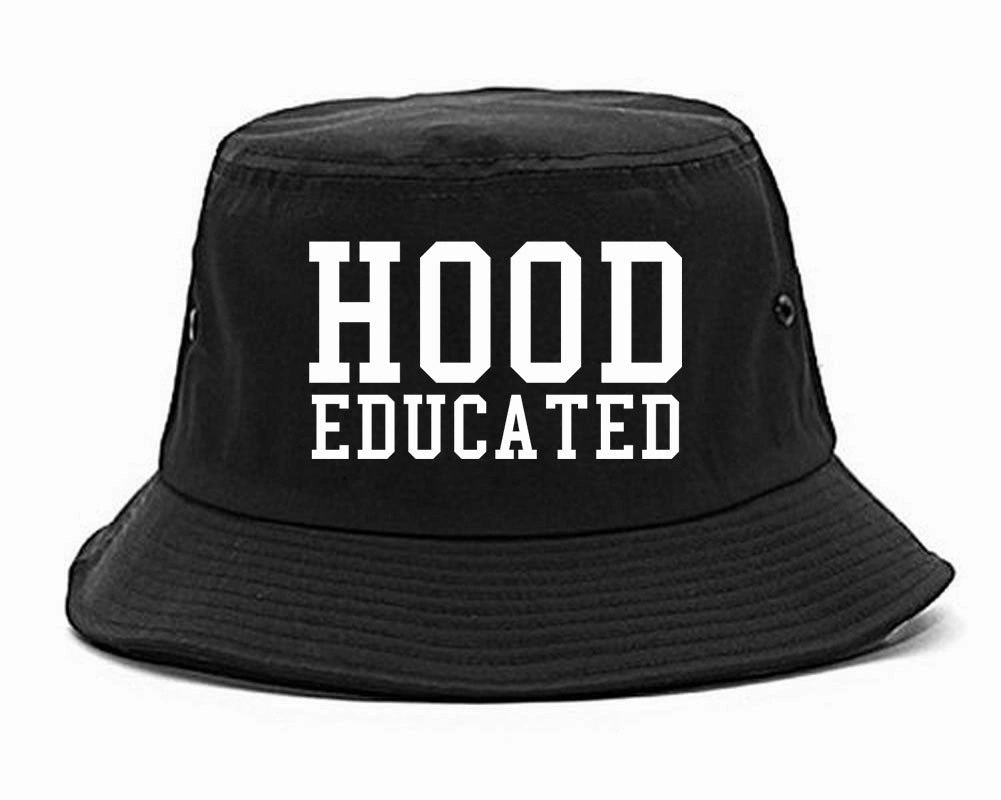 Hood Educated Funny College Mens Bucket Hat
