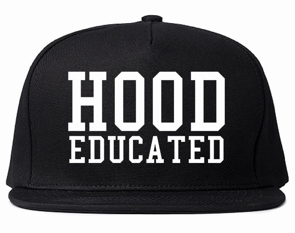 Hood Educated Funny College Mens Snapback Hat