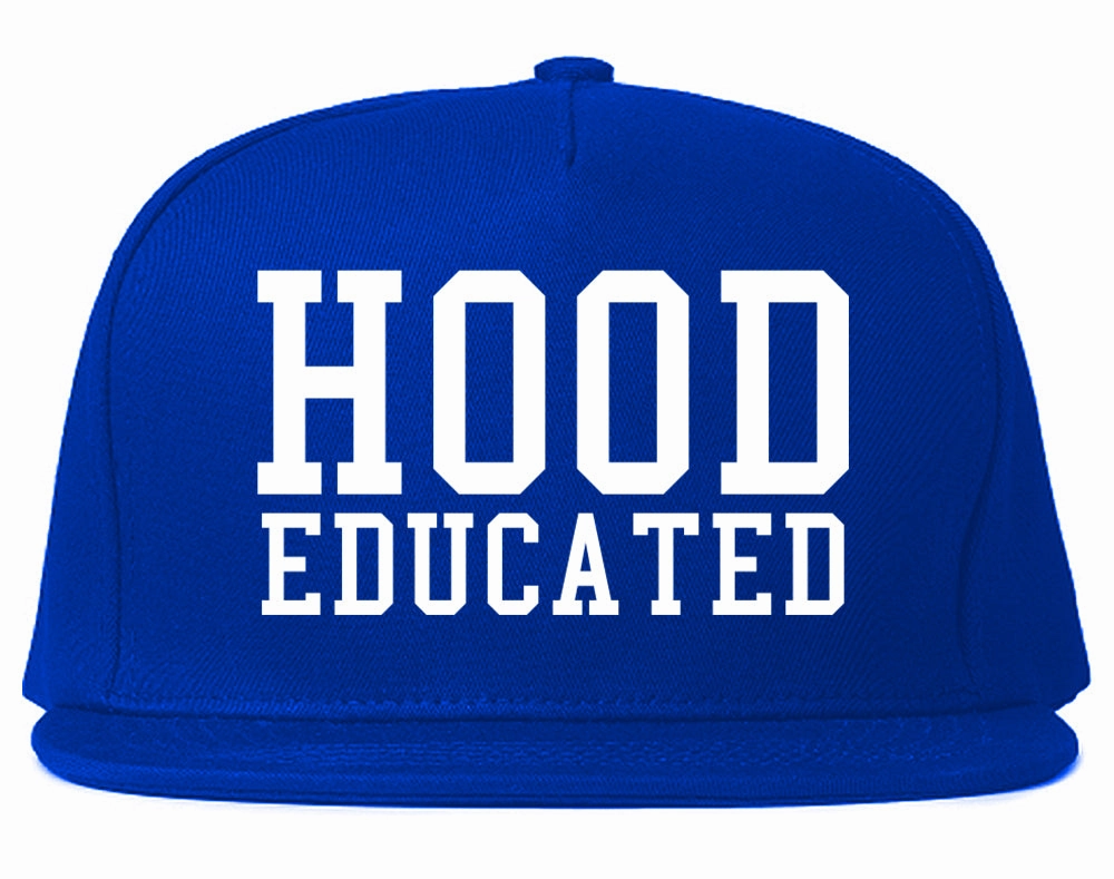 Hood Educated Funny College Mens Snapback Hat
