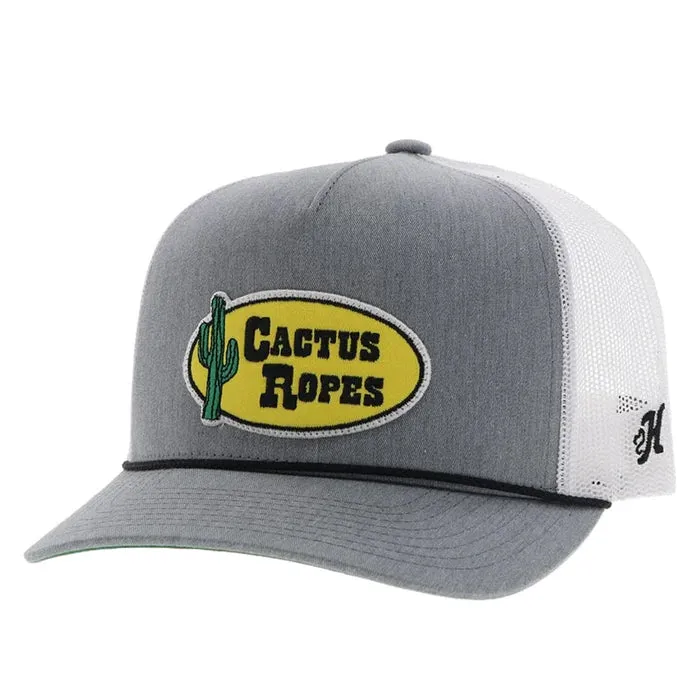 Hooey Cactus Ropes Youth Grey And White Trucker Cap casual-baseball-cap