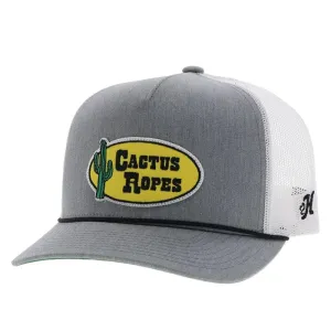 Hooey Cactus Ropes Youth Grey And White Trucker Cap casual-baseball-cap