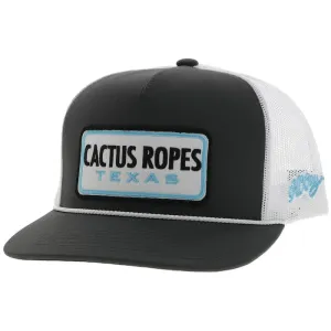 Hooey Cactus Ropes Youth Grey, White & Turquoise Trucker Cap casual-baseball-cap