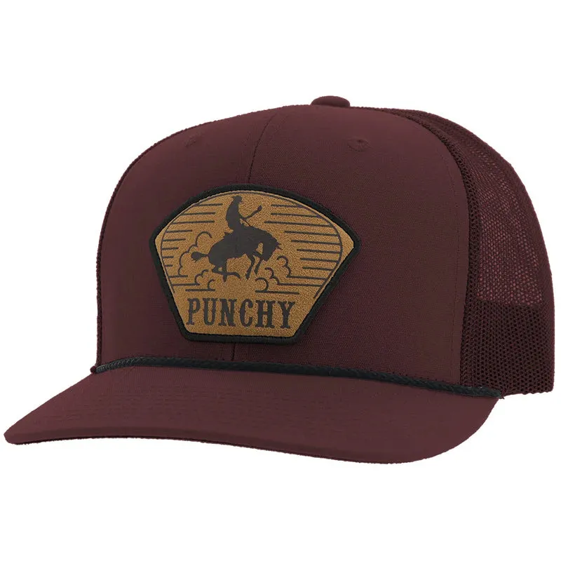 Hooey " Cavvy" Punchy Maroon Hat casual-baseball-cap