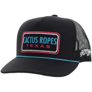 Hooey "Cactus Ropes" Black & Pink & Blue Hat casual-baseball-cap