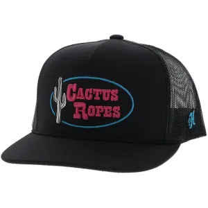 Hooey "Cactus Ropes" Black/Pink/Blue Ballcap casual-baseball-cap