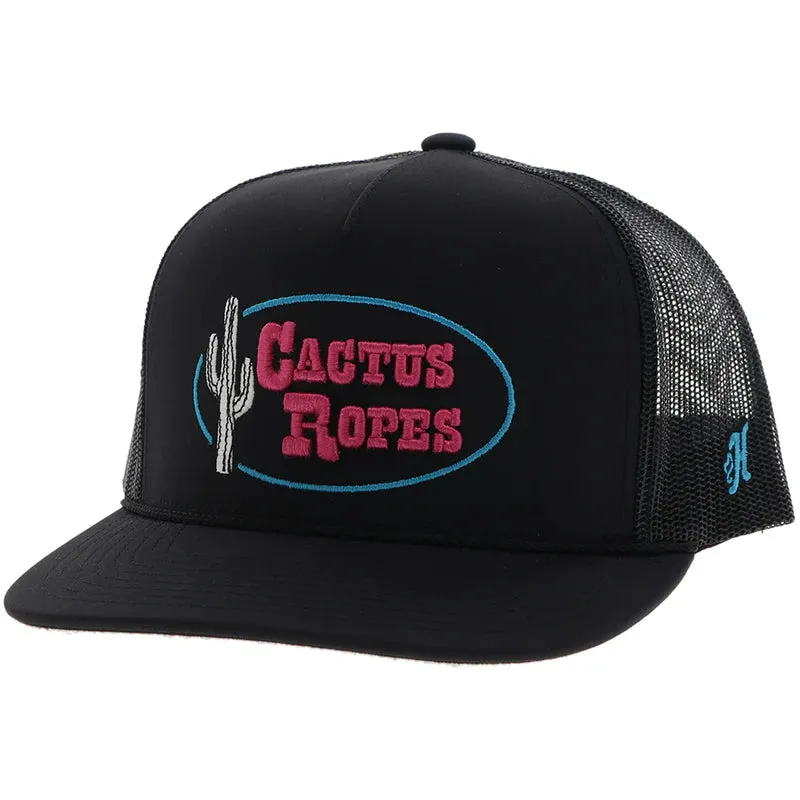 Hooey "Cactus Ropes" Black/Pink/Blue Ballcap casual-baseball-cap