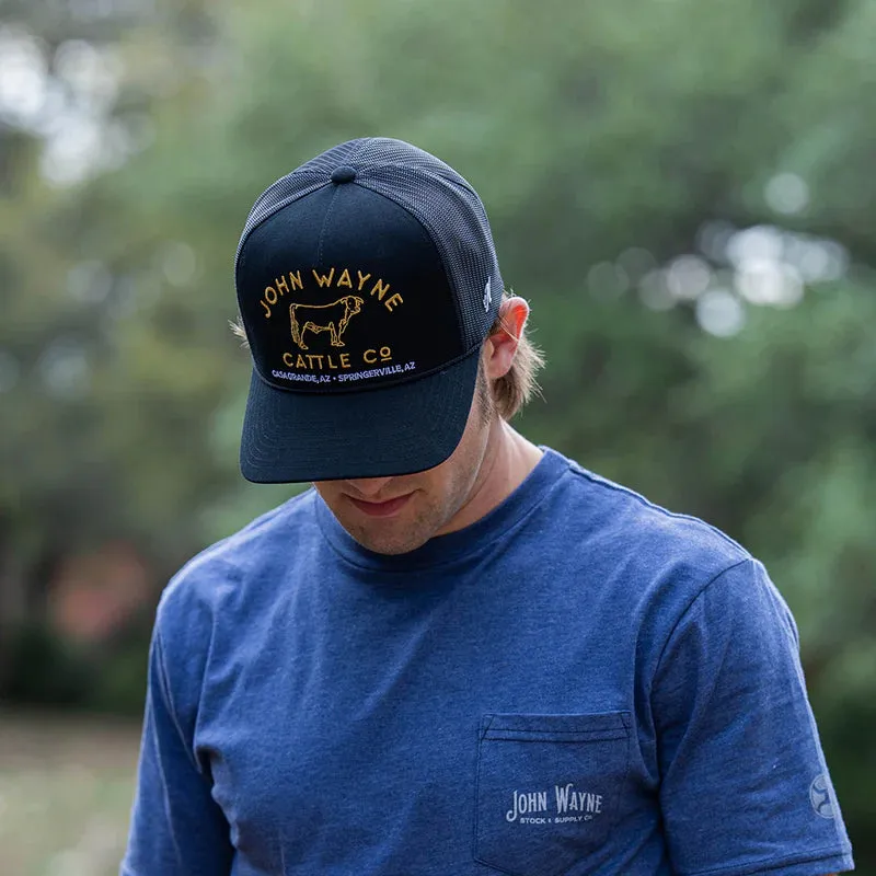 Hooey "John Wayne" Blk/Gold Cap