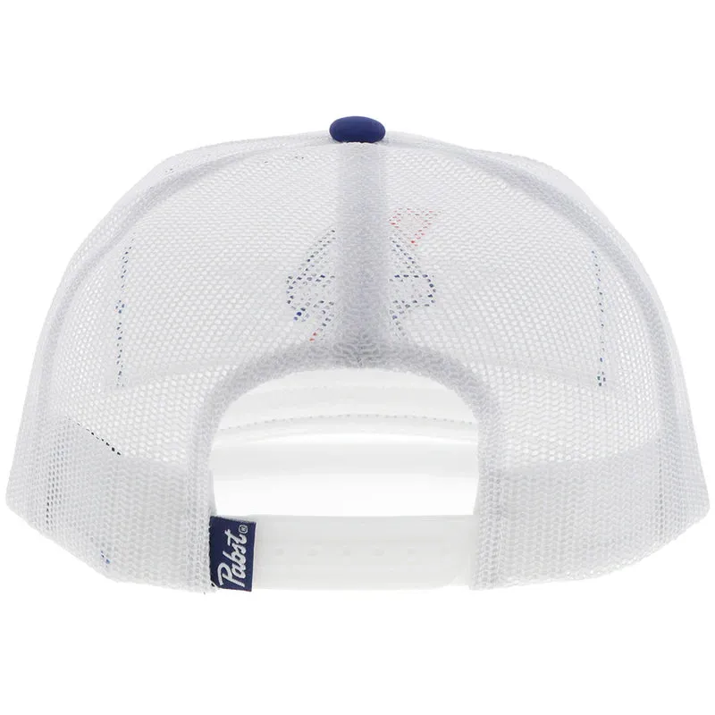 Hooey "Pabst Blue Ribbon" White/Blue Ballcap
